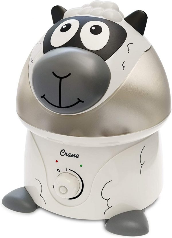 Crane Adorables Ultrasonic Cool Mist Humidifier, Filter Free, 1 Gallon, 500 Sq Ft Coverage