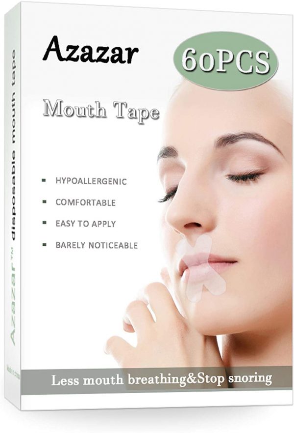 Sleep Strips 60 Pcs,Advanced Gentle Mouth Tape for Better Nose Breathing, Less Mouth Breathing, Improved Nighttime Sleeping and Instant Snoring Relief