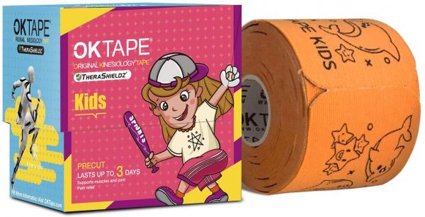 [Latest Patterns] OK TAPE Kid Sport Kinesiology Tape Designed for Kid&Teenage Hypoallergenic for Sensitive Skin Precut Tape for Sports Supply