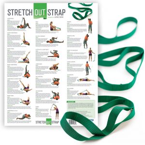 OPTP Stretch Out Strap with Stretching Exercise Poster